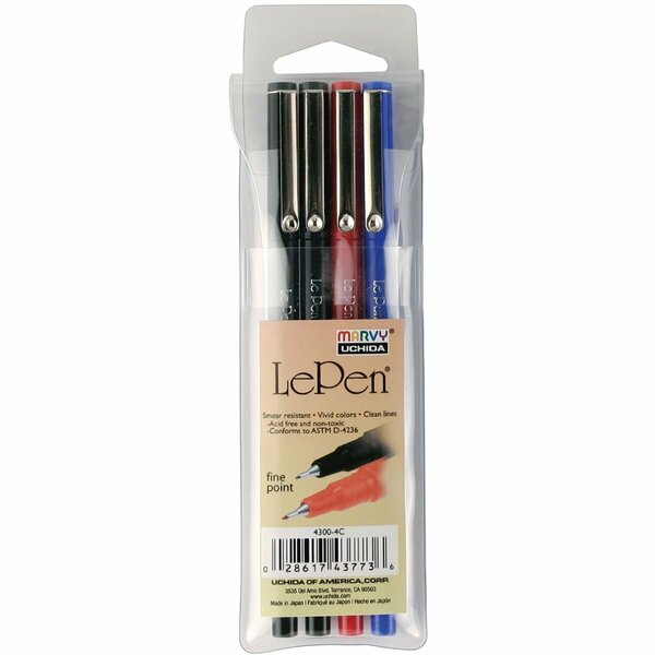 Uchida BASIC -LE PEN 4 PIECE SET 4300-4C